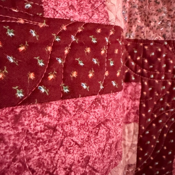 Upcycled Vintage Quilt Patch Jacket/Kimono oversized Jacket - Picture 5 of 9